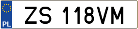 Truck License Plate